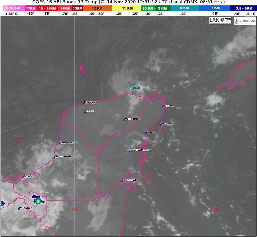 Tormenta Tropical “IOTA”, se ubica a las 04:00 horas del día de hoy a 1495 kms de Quintana Roo