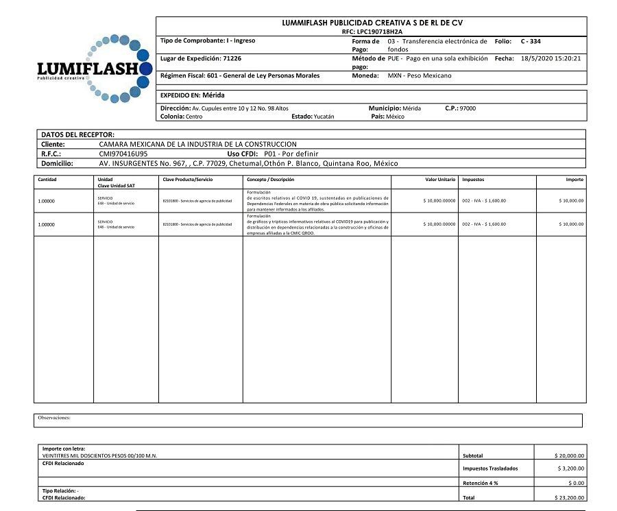 En prestación de servicios, CMIC contrata empresas foráneas