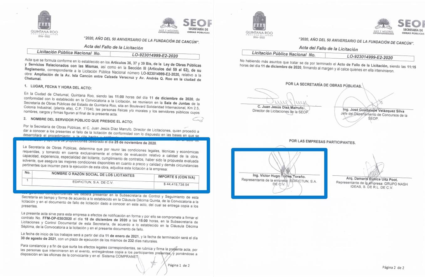 La SEOP desprecia a las empresas locales de Quintana Roo, mientras consiente a un yucateco