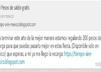 Cuidado: recarga telefónica por 200 pesos, como una promoción que solo aplica en México, es virus