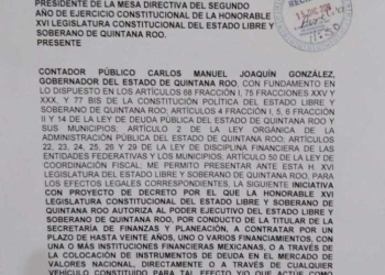 Carlos Joaquin endeudará Quintana Roo por más de 820 mdp por 20 años