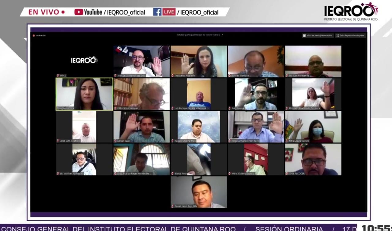 IEQROO aprueba criterios para el registro de candidaturas a los ayuntamientos y lineamientos para candidaturas independientes