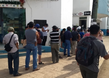 Pago de apoyos ha generado la concentración en la zona céntrica de la cabecera municipal