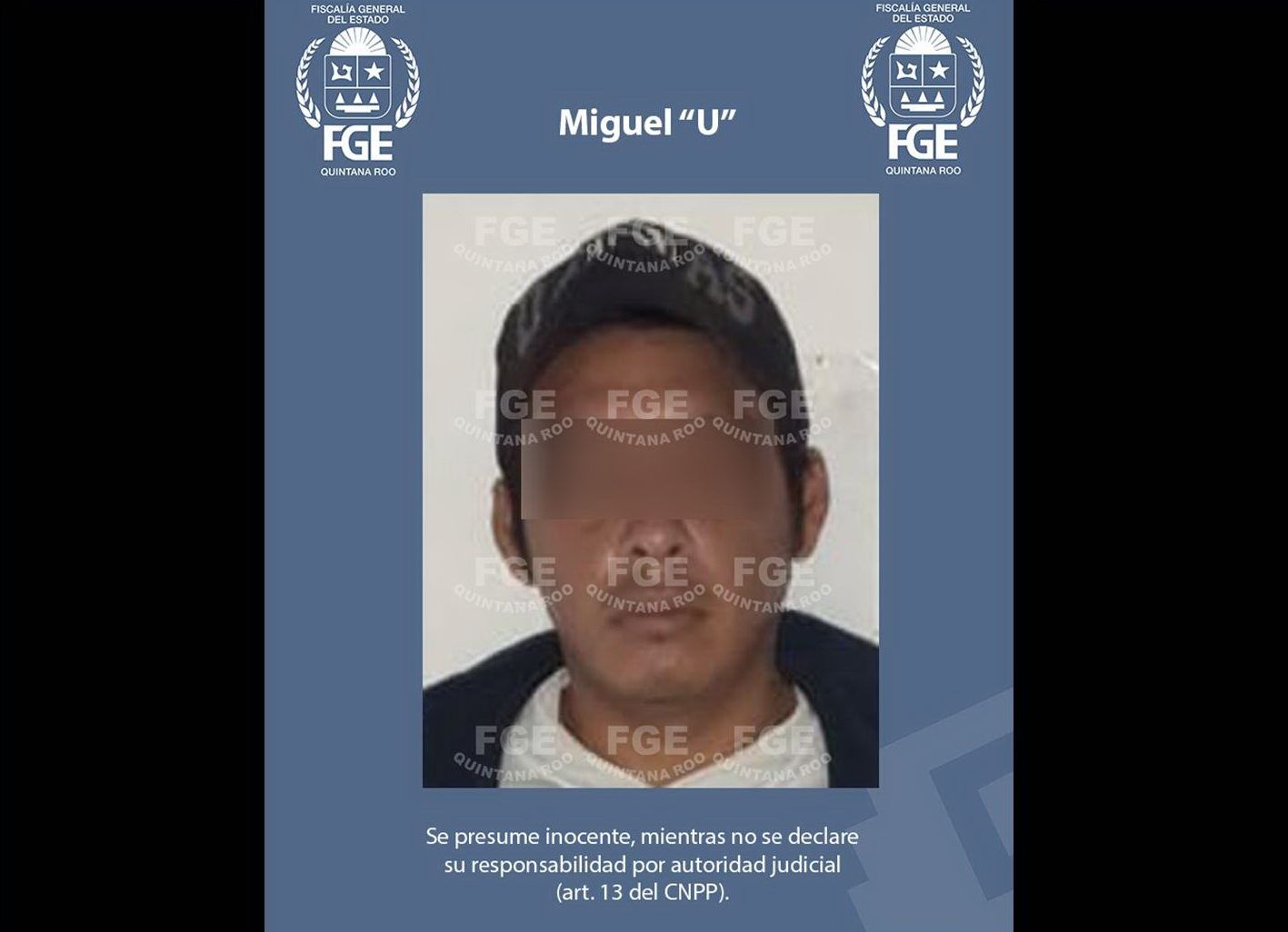 Captura FGE a Miguel “U» por el delito de feminicidio