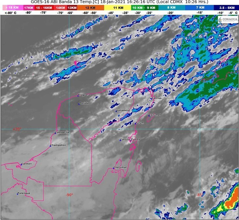 Zona Maya de Quintana Roo registró la temperatura más baja este lunes
