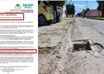 En el primer día, empresa yucateca consentida de William Conrado incumple contrato millonario de obra en Chetumal