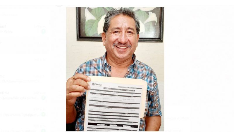 Se registra Florentino Balam como aspirante de Morena en OPB
