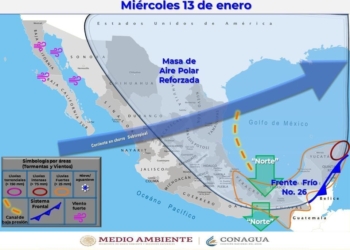 Frente frío 26 influenciará a Quintana Roo