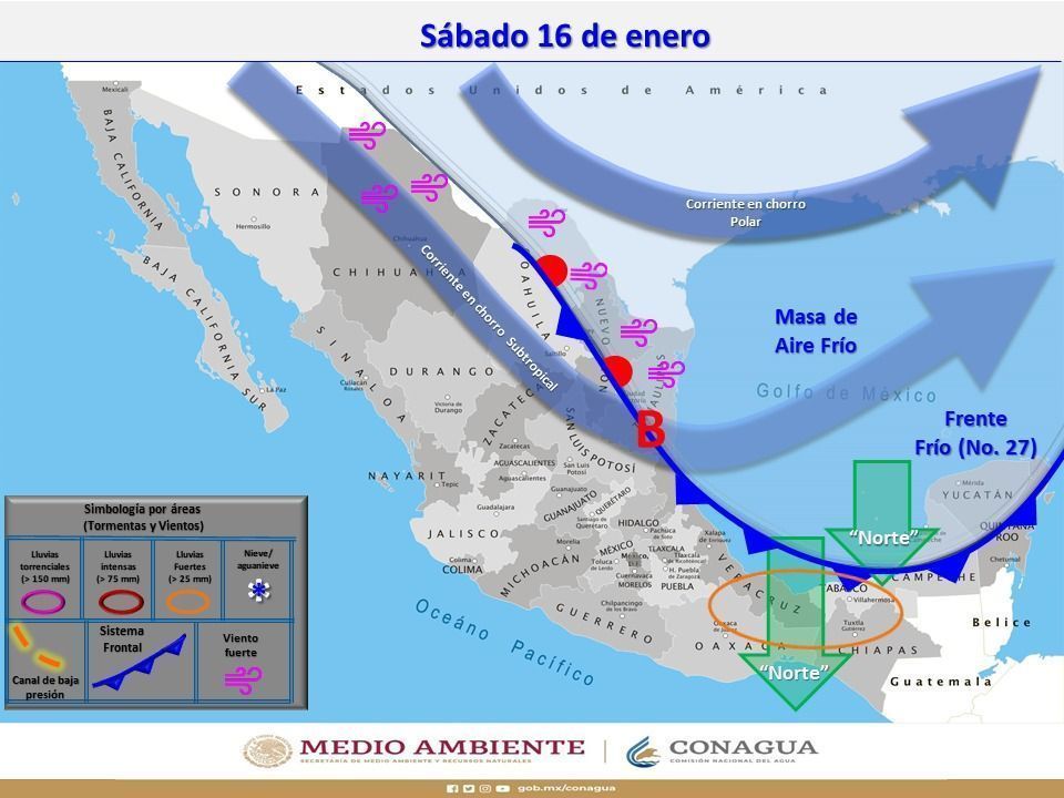 Frente frío número 26 deja temperaturas frescas en Quintana Roo