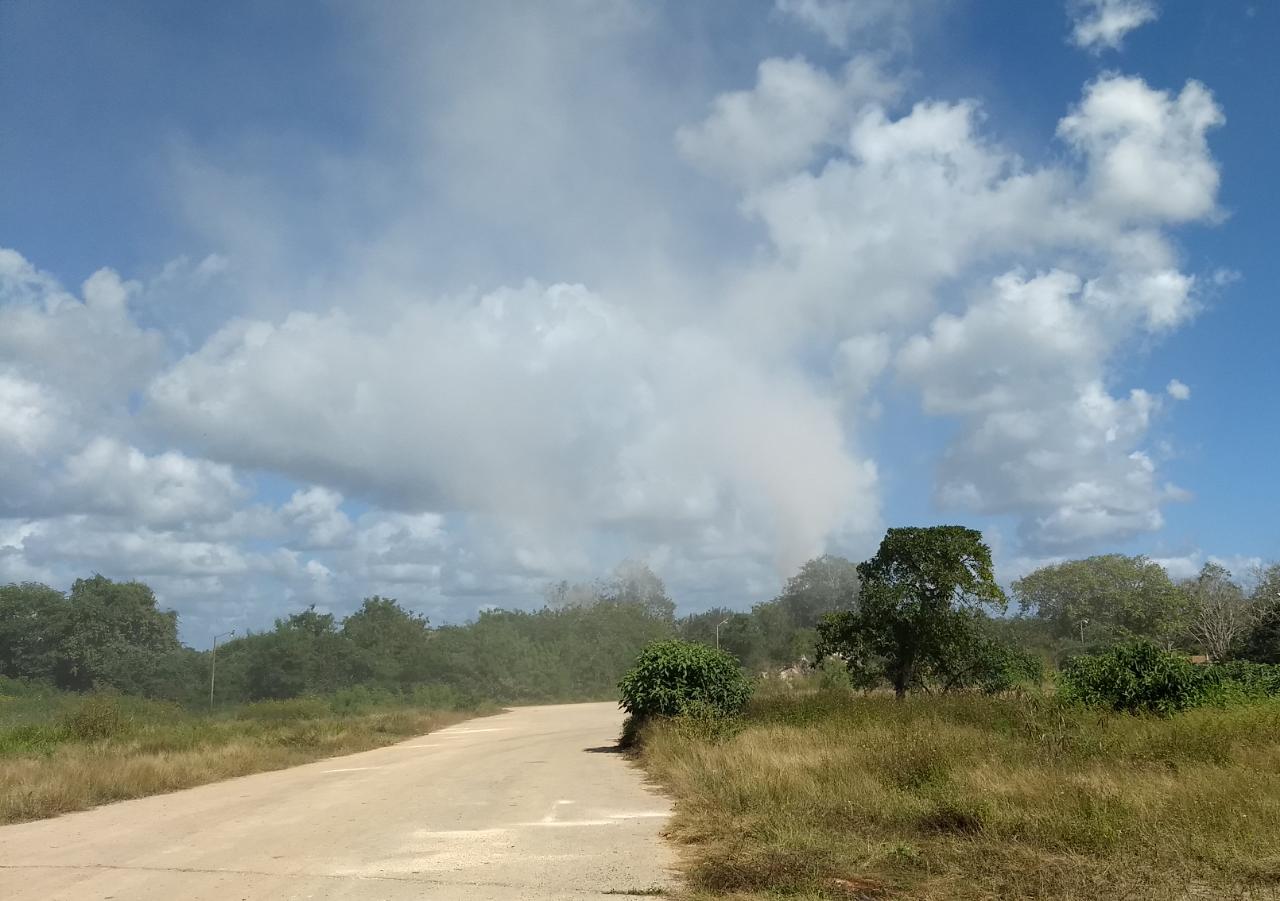 Molestia contra una empresa constructora, genera mucho polvo que termina en los hogares cercanos