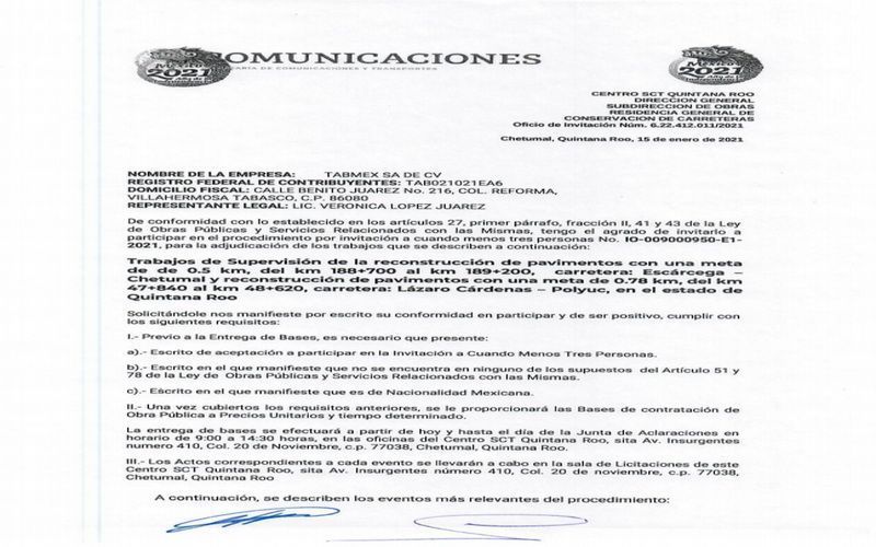 Persiste favoritismo a empresas foráneas en procesos de licitación; pide CMIC funcionarios con arraigo local