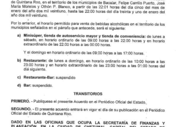 Anuncio de SEFIPLAN horarios estrictos para Restaurantes-bares en el Centro y Sur, solo es recaudatorio 