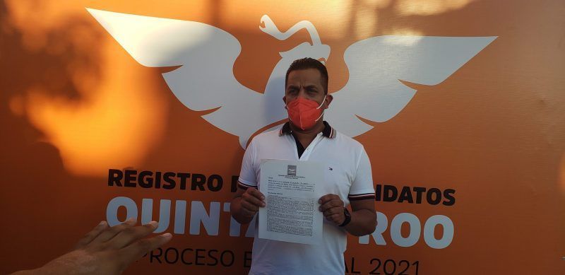 Nahum Fuentes se inscribe como aspirante a Presidente Municipal de O.P.B por MC