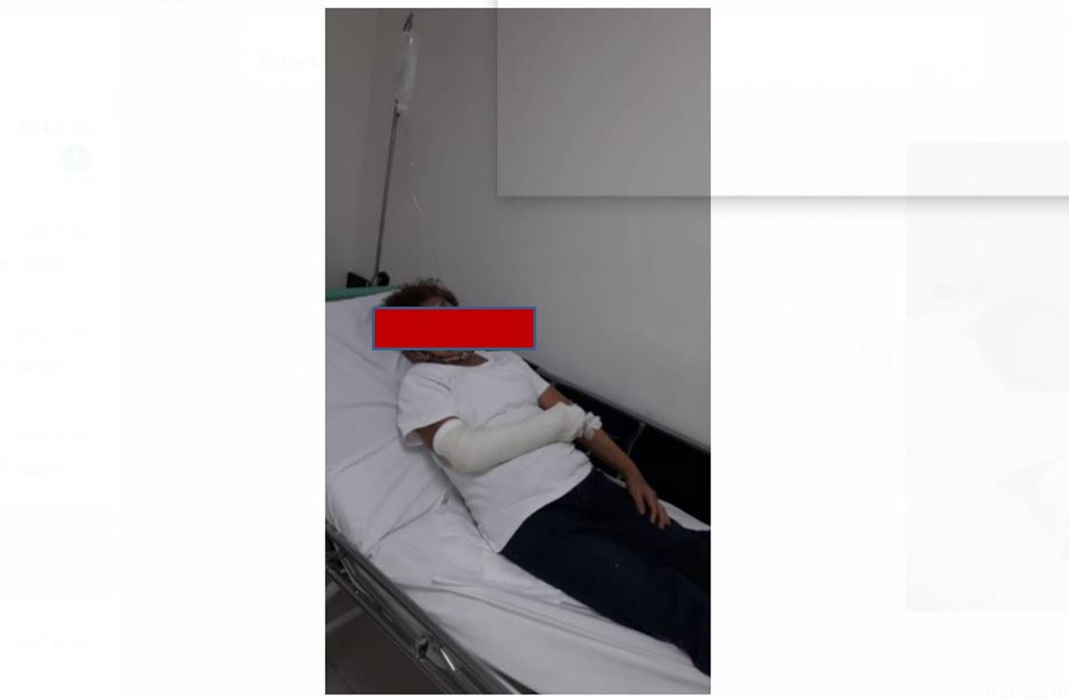Exhiben insensibilidad de Osiris Ceballos director de la policía municipal, en caso de colaboradora accidentada en labores