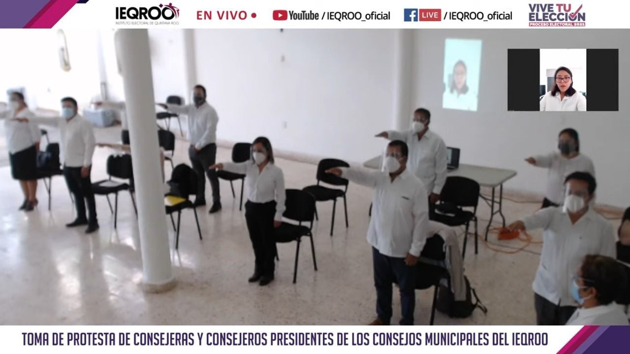 Toman protesta consejeras y consejeros presidentes de los 11 consejos municipales