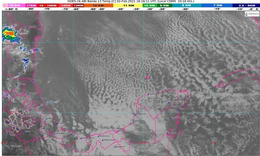 Frente frío número 33 dejó temperaturas de hasta 12 grados en Quintana Roo