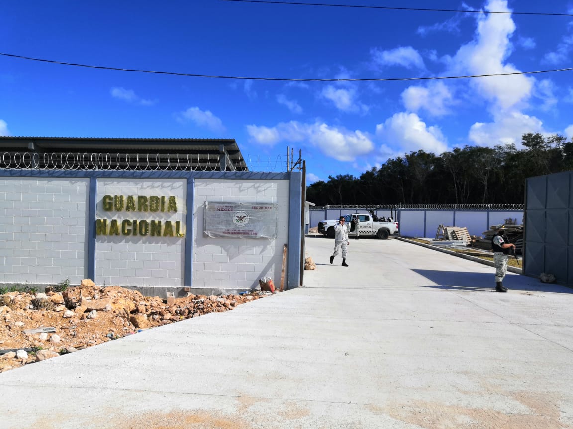 Llega la Guardia Nacional a Felipe Carrillo Puerto, en su nueva base de operaciones en la zona maya