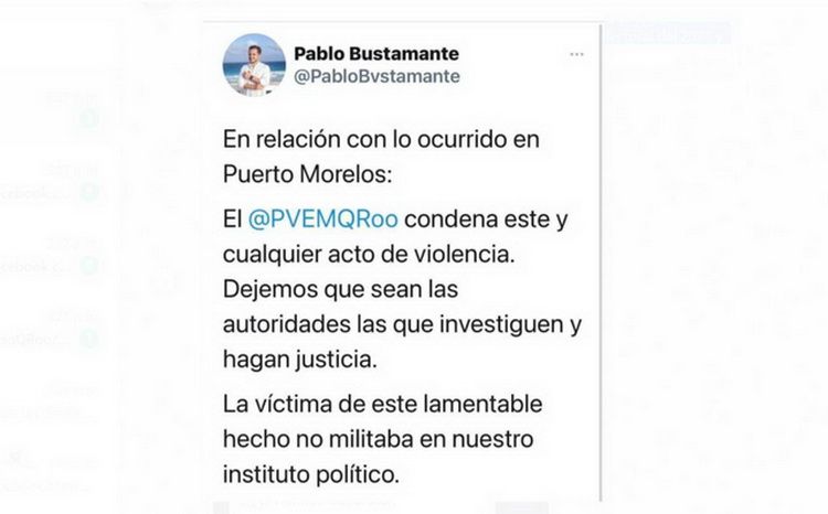 Exhibe carencia de oficio político dirigente del PVEM, ante asesinato de “Nacho” Sánchez
