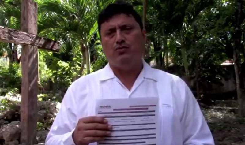 Mario Aguilar “Bebo” se inscribe como aspirante a candidato a Presidente Municipal de FCP