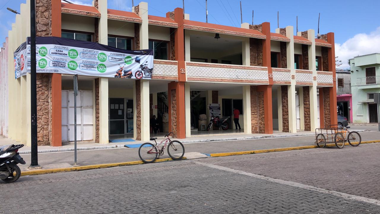 Completamente vacío luce el palacio municipal de Felipe Carrillo Puerto