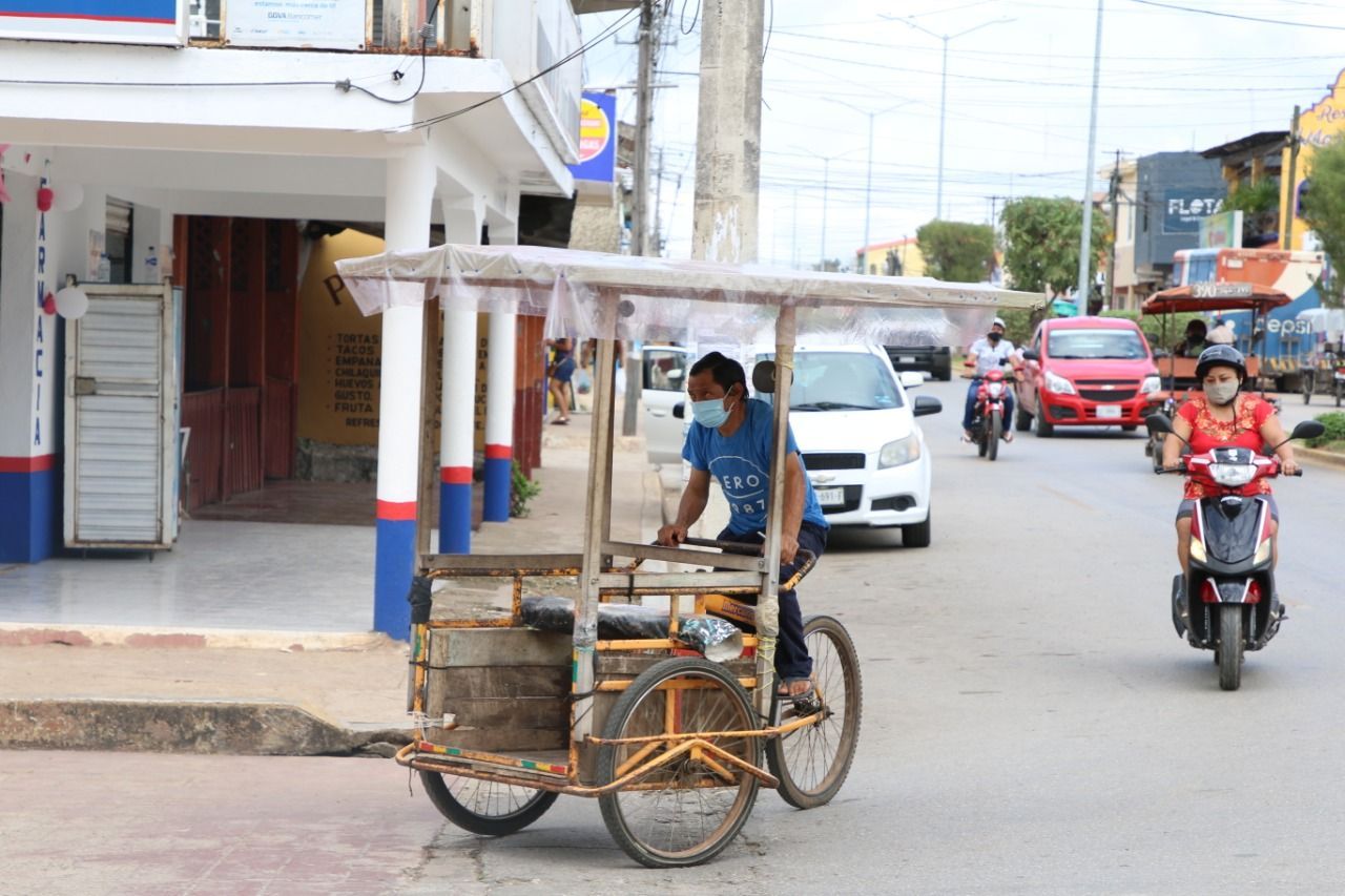 El «tricitaxi» opción pionera de transporte público en la Zona Maya que se resiste a desaparecer