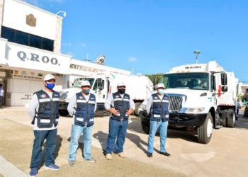 Refuerza Ayuntamiento de Tulum trabajo de limpia con siete nuevos camiones recolectores