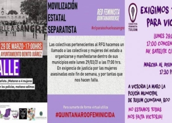 Feministas de Quintana Roo anuncian protestas por asesinato de mujer en Tulum