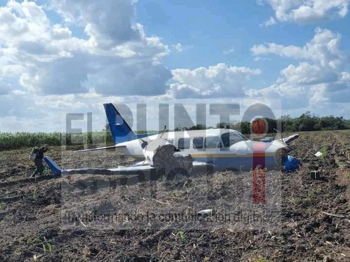 Cae avioneta en Sergio Butrón Casas