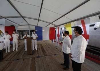 Tripulantes del buque francés Dumont D’urville conocen atractivos naturales y riqueza cultural de Cozumel