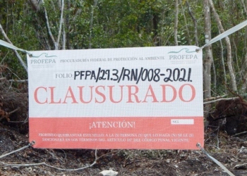 ¡Clausuran arbitraria y ecocida obra!