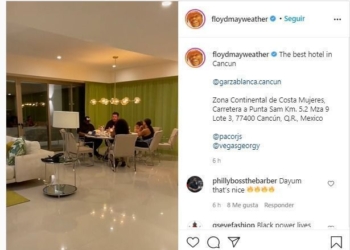Multimillonario ex boxeador Floyd Mayweather Jr, disfruta el “spring break” en Cancún