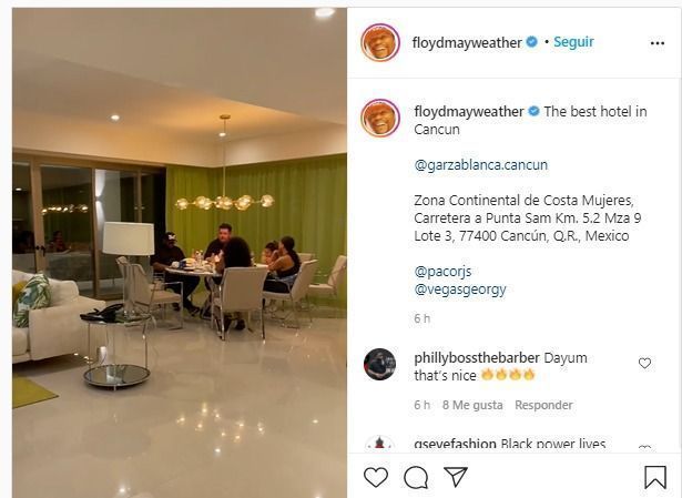 Multimillonario ex boxeador Floyd Mayweather Jr, disfruta el “spring break” en Cancún