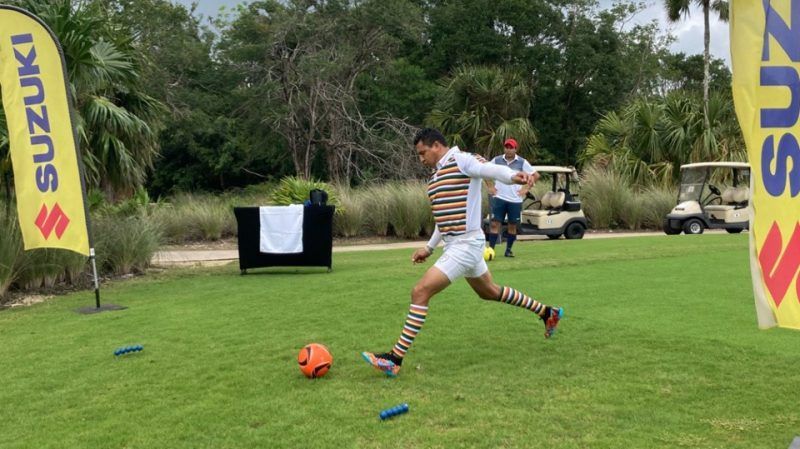 Joshimar Mendoza impone récord de campo de FootGolf