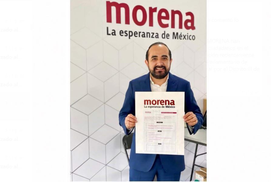 José Luis Guillén se registra como candidato a diputado federal por Morena