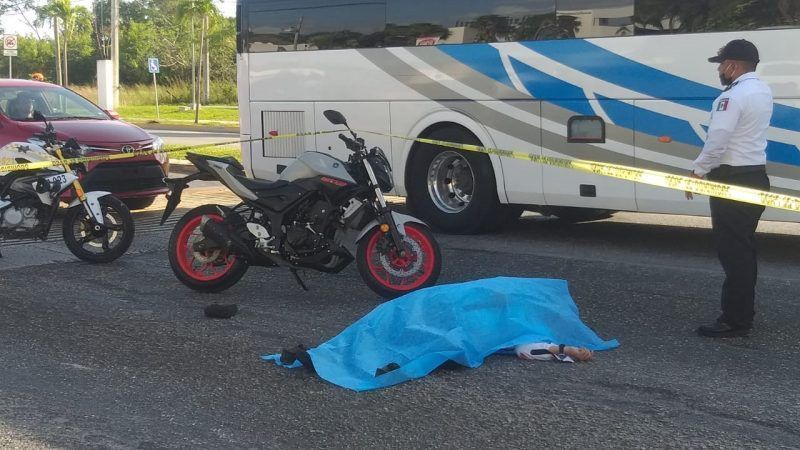 Identifican a sujeto que murió en accidente en avenida de Cancún