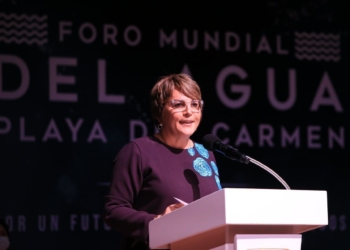Laura Beristain, con paso firme en defensa al derecho al agua de los ciudadanos