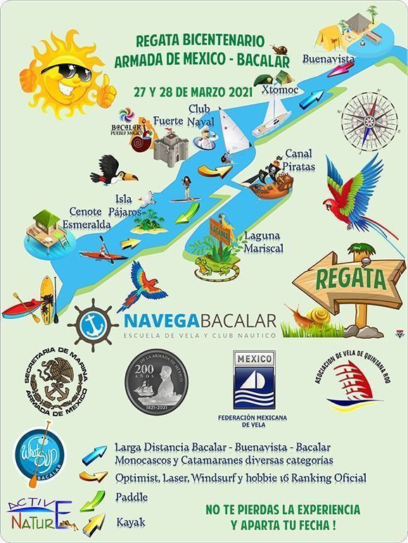 La Secretaría de Marina-Armada de México realizará la Regata Bicentenario en Quintana Roo