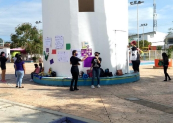 Colectivo feminista «Foránea Segura» se reúne para exigir justicia por el feminicidio de Jade Matu Pérez