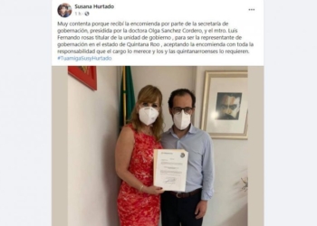 Susana Hurtado asume la representación de Gobernación en Quintana Roo