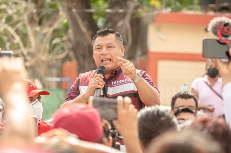 Con el respaldo de Morena, PT y PVEM, Marciano Dzul Caamal, inicia caminata por la victoria en Tulum