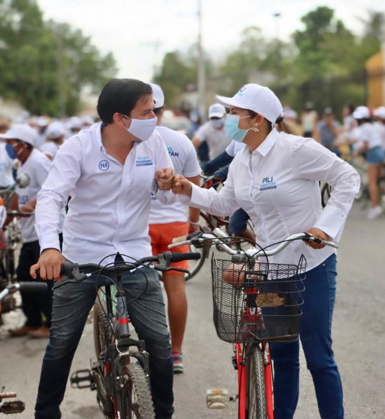 Los yucatecos necesitan diputados que sí sepan hacer equipo con el gobernador: Pili Santos