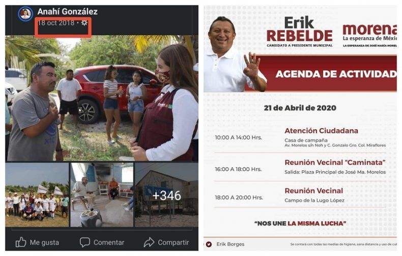 Candidatos de Morena en Quintana Roo perdidos en el tiempo