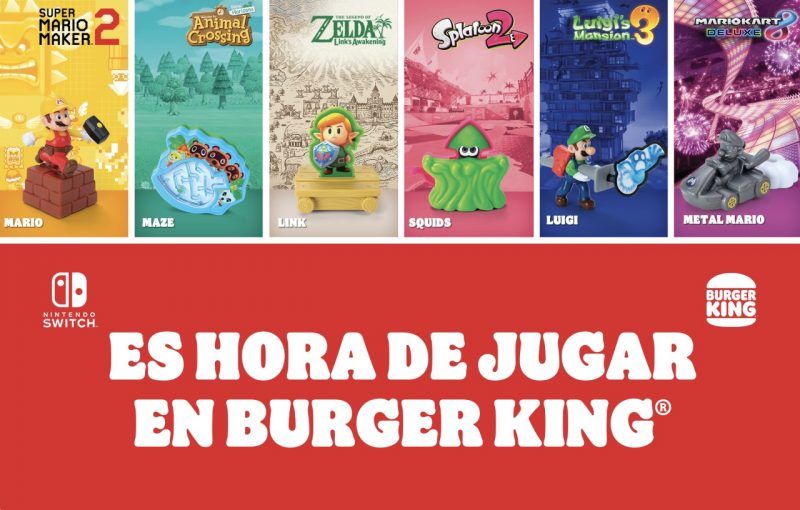 Burger King® ofrecerá juguetes temáticos de NINTENDO