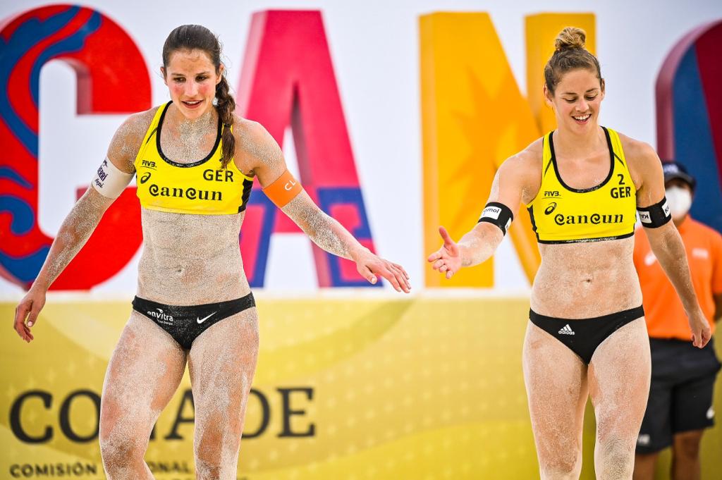 Canadá y Brasil, avanzan a la final del primer campeonato femenil Cancún Hub 2021 de vólibol de playa