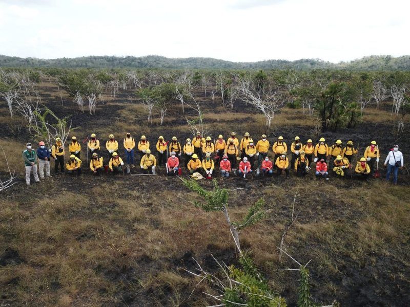 Con quema intencional, capacitan en manejo del fuego