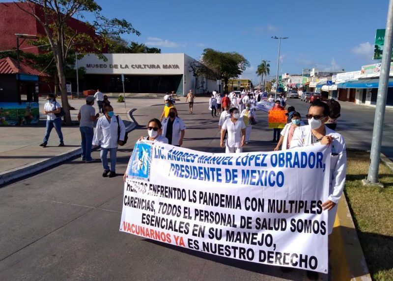 Hoy definen si se suman médicos de Chetumal a marcha nacional