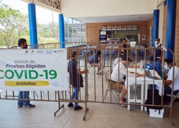 Instalan módulo temporal de pruebas rápidas para detección de Covid-19