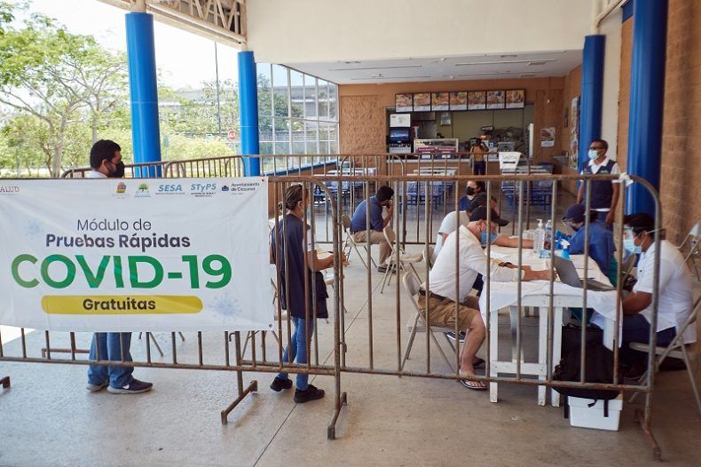 Instalan módulo temporal de pruebas rápidas para detección de Covid-19