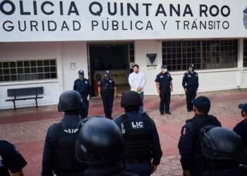 Pase de lista a elementos de seguridad pública y tránsito en Cozumel