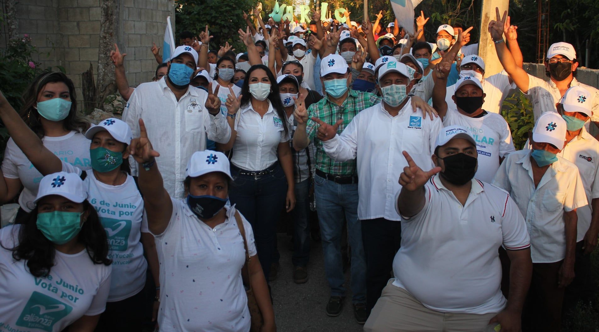 Hunukú se vuelca a las calles para confirmar su respaldo y apoyo a Mario Aguilar